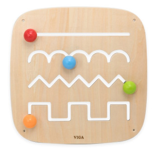 Drevený nástenný panel - výučba kreslenia Viga