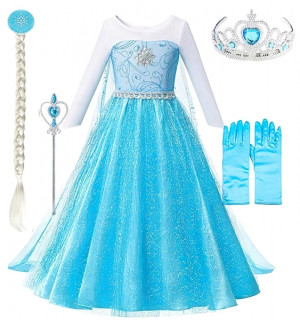 Detský kostým Elsa Star s doplnkami