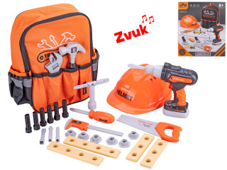 Súprava náradia s vŕtačkou na batérie so zvukom s batôžkom a 28 ks doplnkov