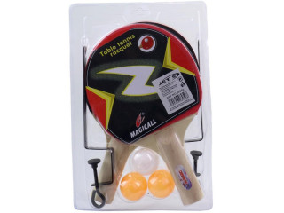 Zostava pingpongových rakiet s 3 loptičkami a sieťkou MaDe