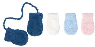 Zimné rukavičky wellsoft so šnúrkou 0 - 9 mesiacov