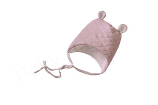 Čiapočka na zaväzovanie thermo ružová Baby Service