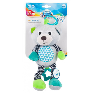 Plyšová hracia skrinka MACKO Canpol ŠEDÝ MACKO