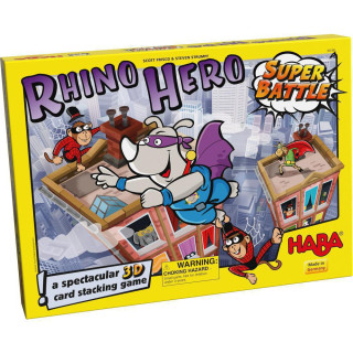 Spoločenská hra pre deti Rhino Hero Super Bitka Haba