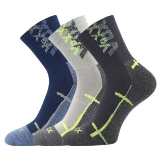 Ponožky detské športové Wallík so striebrom chlapčenské (3 páry)