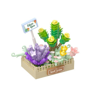 Stavebnica mini Kvetinový aranžmán sukulentov 232 dielikov Koco