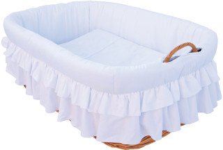 Mojžišov košík pre bábätko Martin biela Scarlett