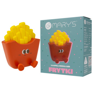 LED silikónová nočná lampička - hranolky Mary's