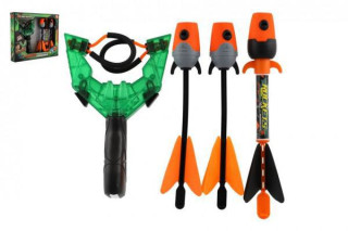 Prak + šípky 3ks pískajúci plast 12x21 cm