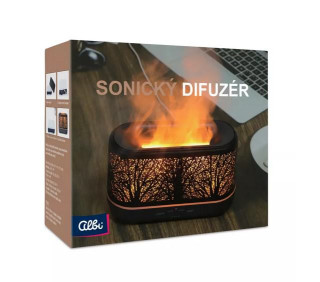 Čierny sonický difuzér Exclusive - Stromy