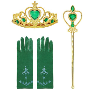 Kráľovská sada doplnkov s korunkou 3v1 Anna Frozen