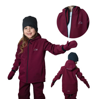Detská softshellová bunda Duo Fuchsie - fuchsiová Esito