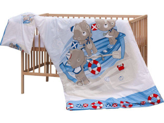 Detská postieľka s kompletnou výbavou, 120 x 60 cm, Raty Scarlett