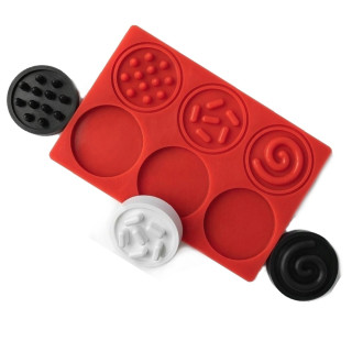 Puzzle senzorické kolieska, kontrastné