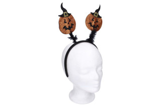 Set karneval - čelenka s ozdobou tekvice