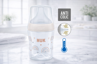 Perfect Match fľaša s kontrolou teploty 150 ml Nuk Biela