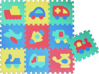 Penové puzzle podložka 30cm - autá