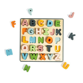 Drevené puzzle veľké písmená Bigjigs Toys - ABC