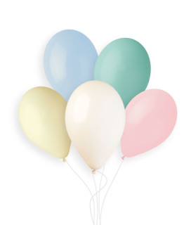 Balónik 33 cm/13" marshmallow mix 10 ks