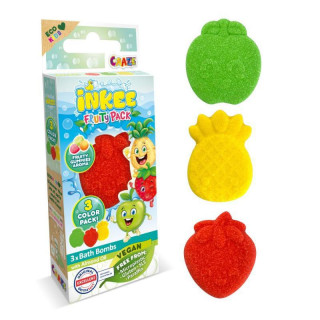 Bomby do kúpeľa mini balenie Fruit 3x15 g Inkee