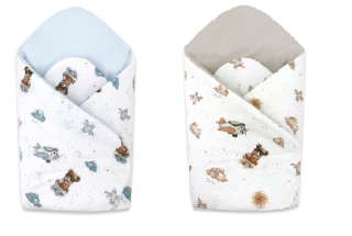 Novorodenecká zavinovačka bavlna Méďa pilot