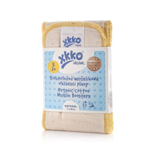 Vkladacie plienky XKKO Organic Staré časy - Natural Veľkosť S (2ks)