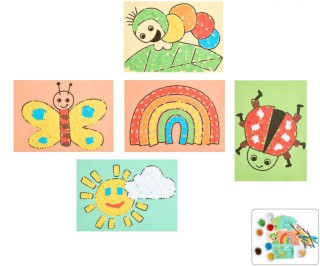 Kreatívna sada Prvé lepenie Jarné obrázky Haba Craft Kit