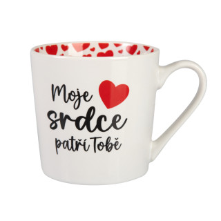 Hrnček s potlačou - Moje srdce Albi