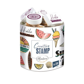 Pečiatky Creative Stamp, 29 ks - Prázdniny Aladine