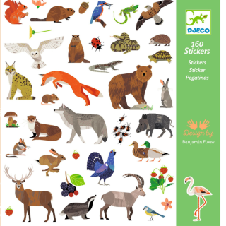 Samolepky Európske zvieratá Djeco