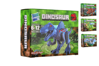 Stavebnica dinosaurus plast mix druhov v krabičke 13x10cm