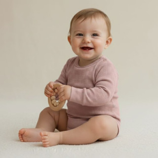 Rastúce body ružová vzor obdĺžnik Babyservice