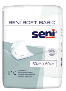 Jednorazové prebaľovacie podložky Seni Soft 60x60 cm 10 ks