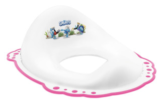 Redukcia na WC protišmyková Šmolkové pink Maltex