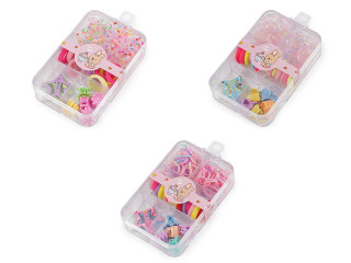 Mini gumičky štipce a pukačky do vlasov