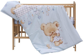 Súprava do postieľky 2dielna Scarlett Grisi - modrá 90 x 120 cm 2. akosť