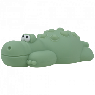 LED silikónová nočná lampička Pop It Rgb so zvukom - krokodíl Mary's