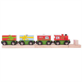 Vianočný vláčik + 3 koľaje Bigjigs Rail