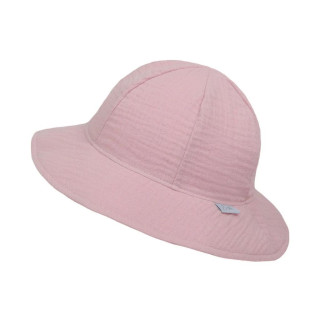 Dievčenské klobúk mušelín Powder pink Esito