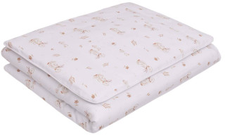 Detské obliečky do postieľky 100 x 135 cm bavlnený satén Husi Infantilo