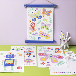 Kreatívna súprava Craft Kit Colouring Butterfly & Robot Creativ Company