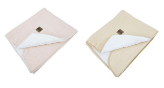 Deka mušelínová s kožušinou 75 x 90 cm Eko