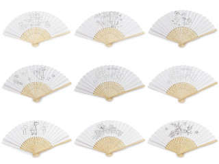 Detský vejár na domaľovanie