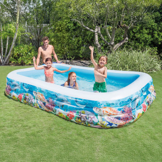 Bazén obdĺžnik morský svet nafukovací 305x183x56 cm
