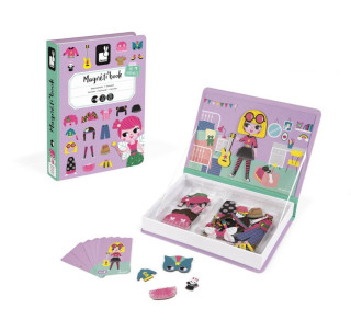Magnetibook Obliekanie dievčatá Magnetická kniha Janod