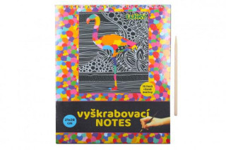 Škrabací/Vyškrabávací notes 10 listov