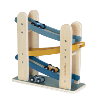 Hračka drevená závodná dráha Milky Way Wood of Mars 18m+ Cosmic Blue Petite&Mars