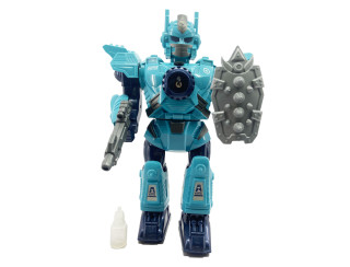 Robot MECHA s efektmi pary modrý 32 cm