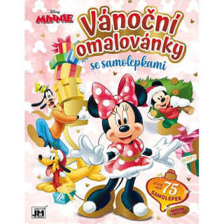 Vianočné omaľovánky so samolepkami Minnie