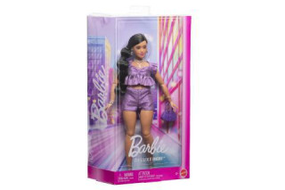 Barbie Deluxe modelka - Fialové šortky